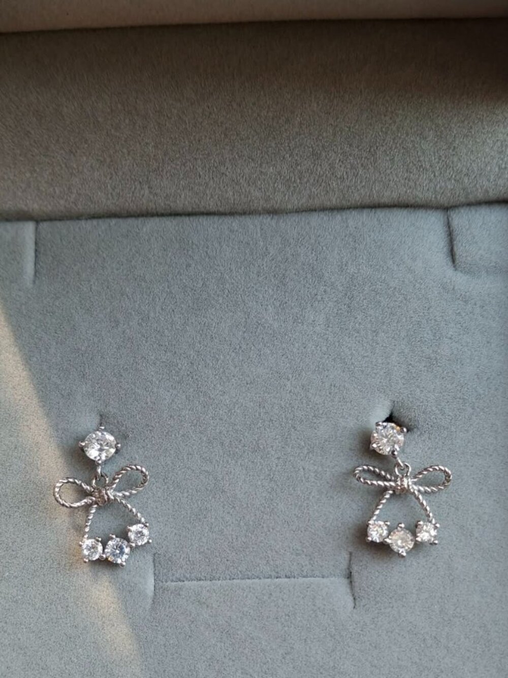 Cute CZ & Bow Earrings